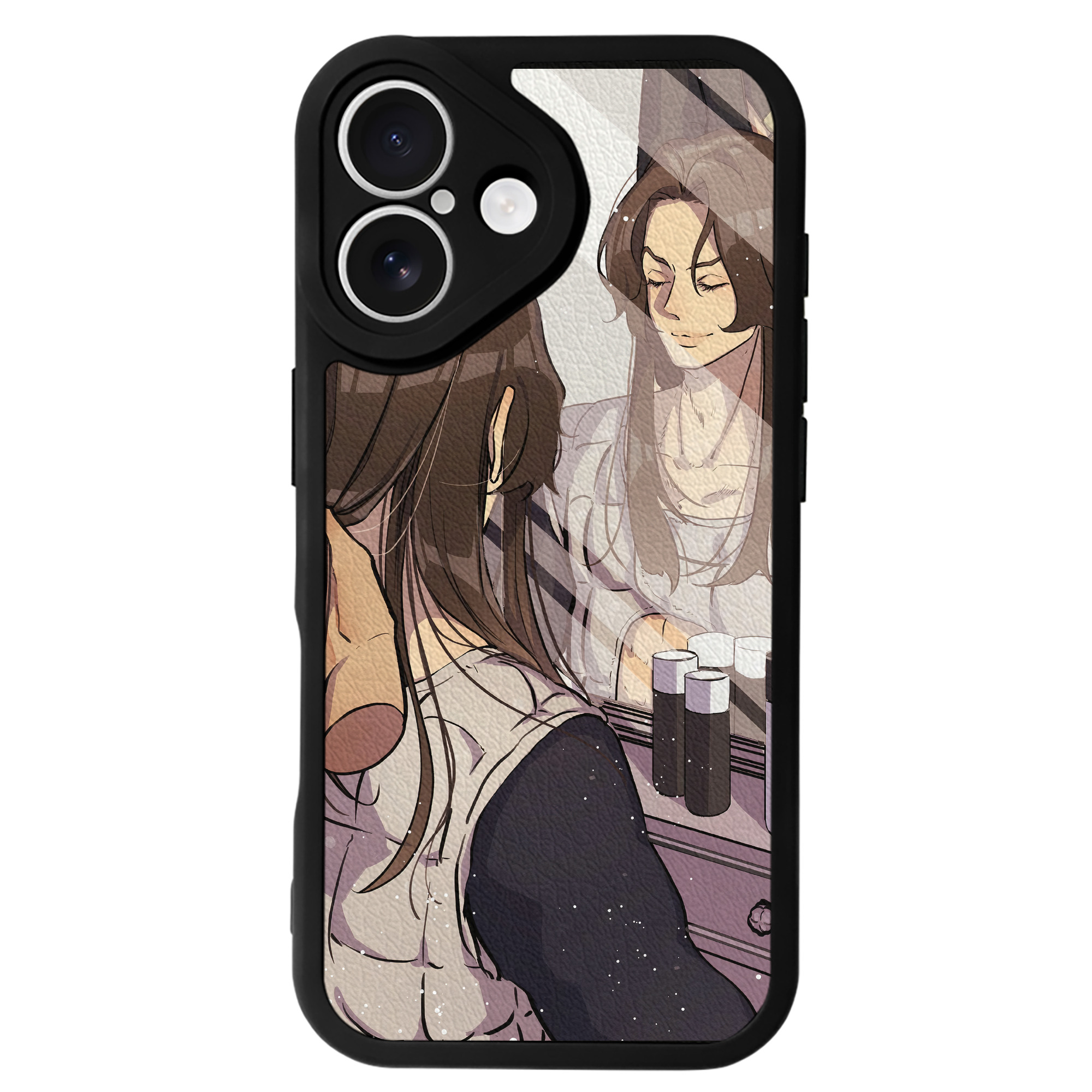 （画像用） ジョジョの奇妙な冒険 JoJo's Bizarre Adventure 【iPhone 16シリーズ対応】シリコンスマホケース（レザー調） 材質：シリコン